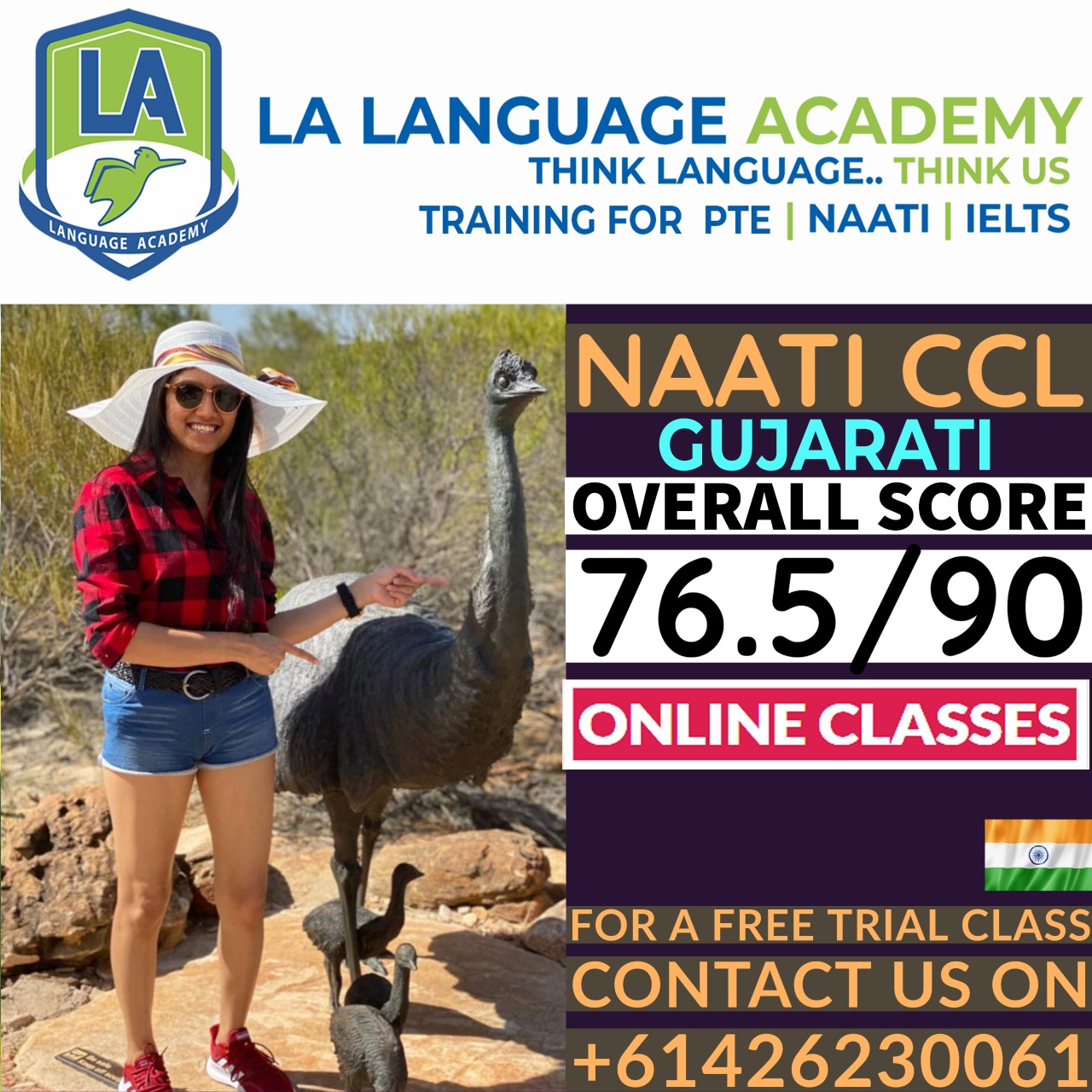 NAATI CCL Gujarati Scorecard