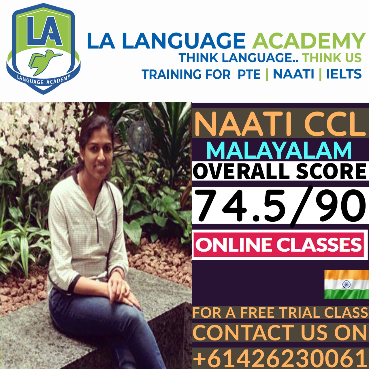 NAATI CCL Malayalam Scorecard